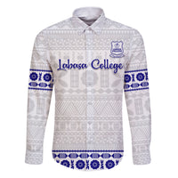 Personalised Fiji Labasa College Family Matching Puletasi Dress and Hawaiian Shirt Fijian Tapa Pattern - Wonder Print Shop