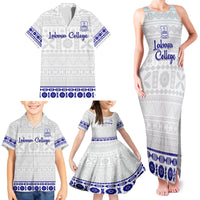 Personalised Fiji Labasa College Family Matching Tank Maxi Dress and Hawaiian Shirt Fijian Tapa Pattern - Wonder Print Shop