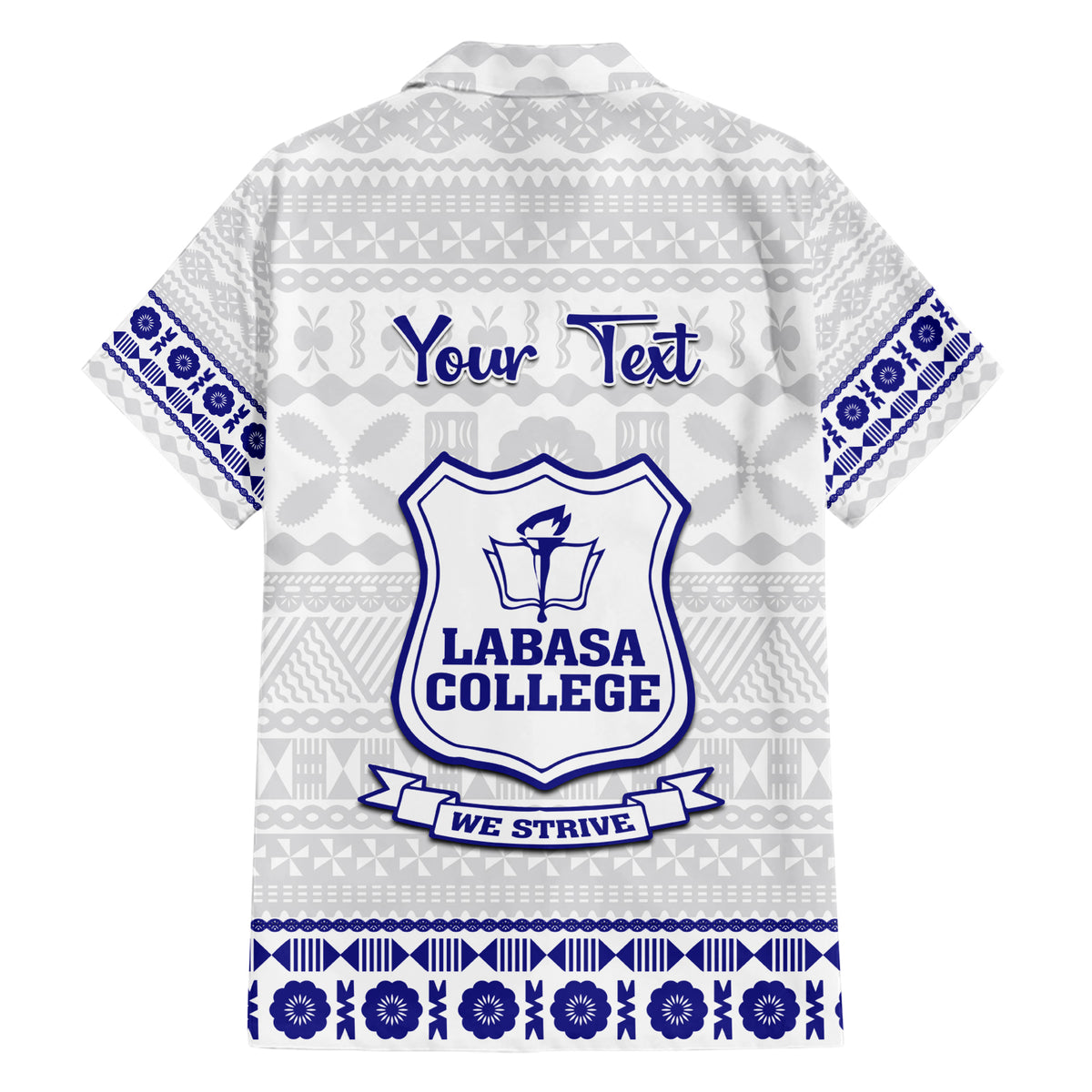 Personalised Fiji Labasa College Hawaiian Shirt Fijian Tapa Pattern - Wonder Print Shop