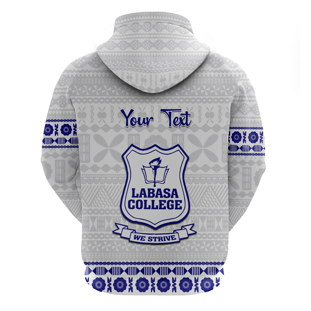 Personalised Fiji Labasa College Hoodie Fijian Tapa Pattern - Wonder Print Shop
