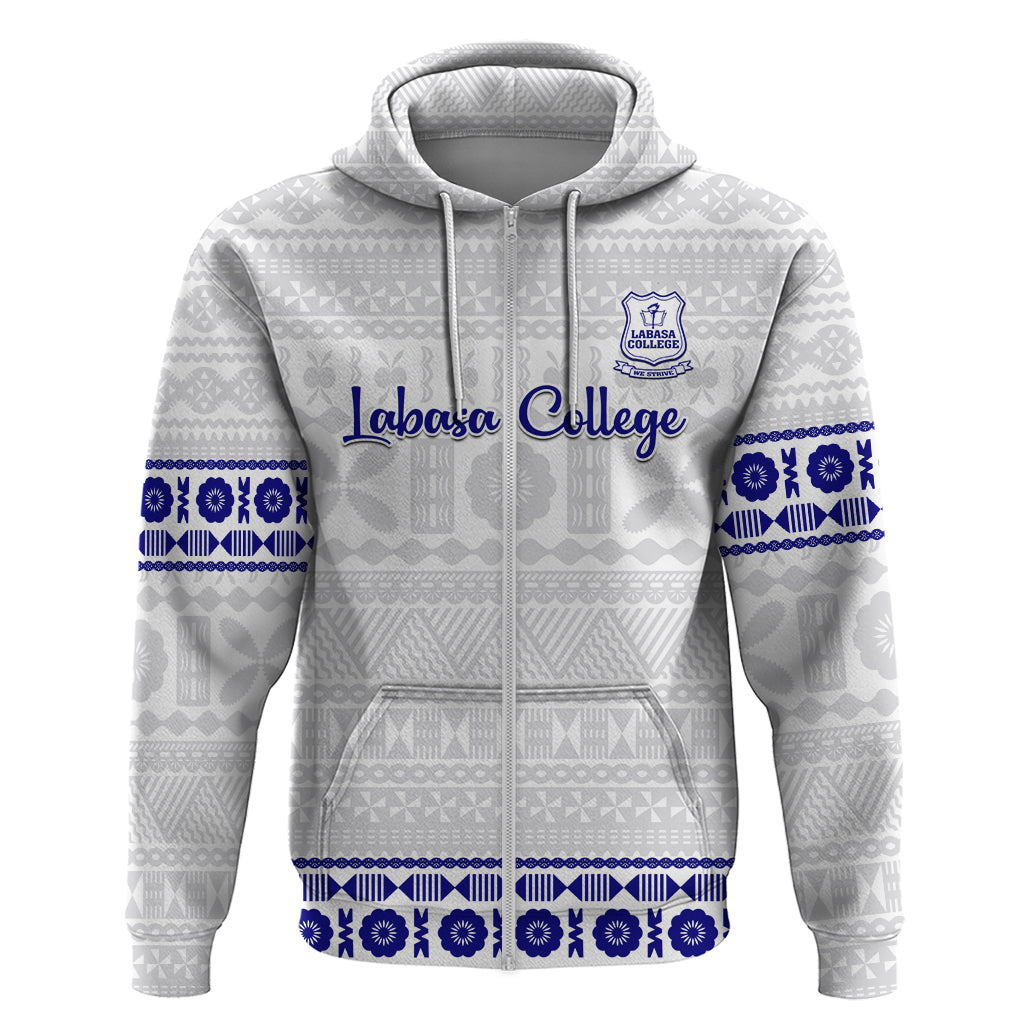 Personalised Fiji Labasa College Hoodie Fijian Tapa Pattern - Wonder Print Shop
