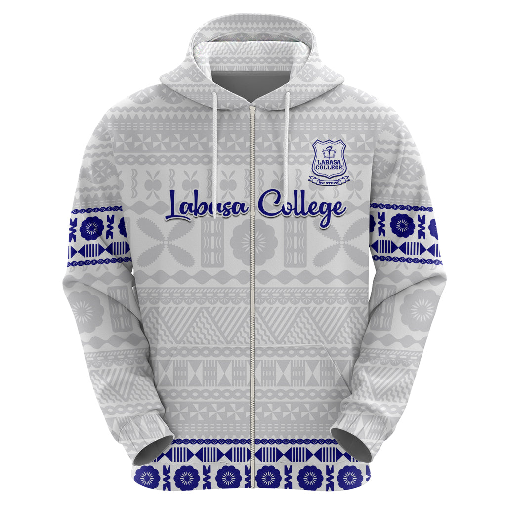 Personalised Fiji Labasa College Hoodie Fijian Tapa Pattern - Wonder Print Shop