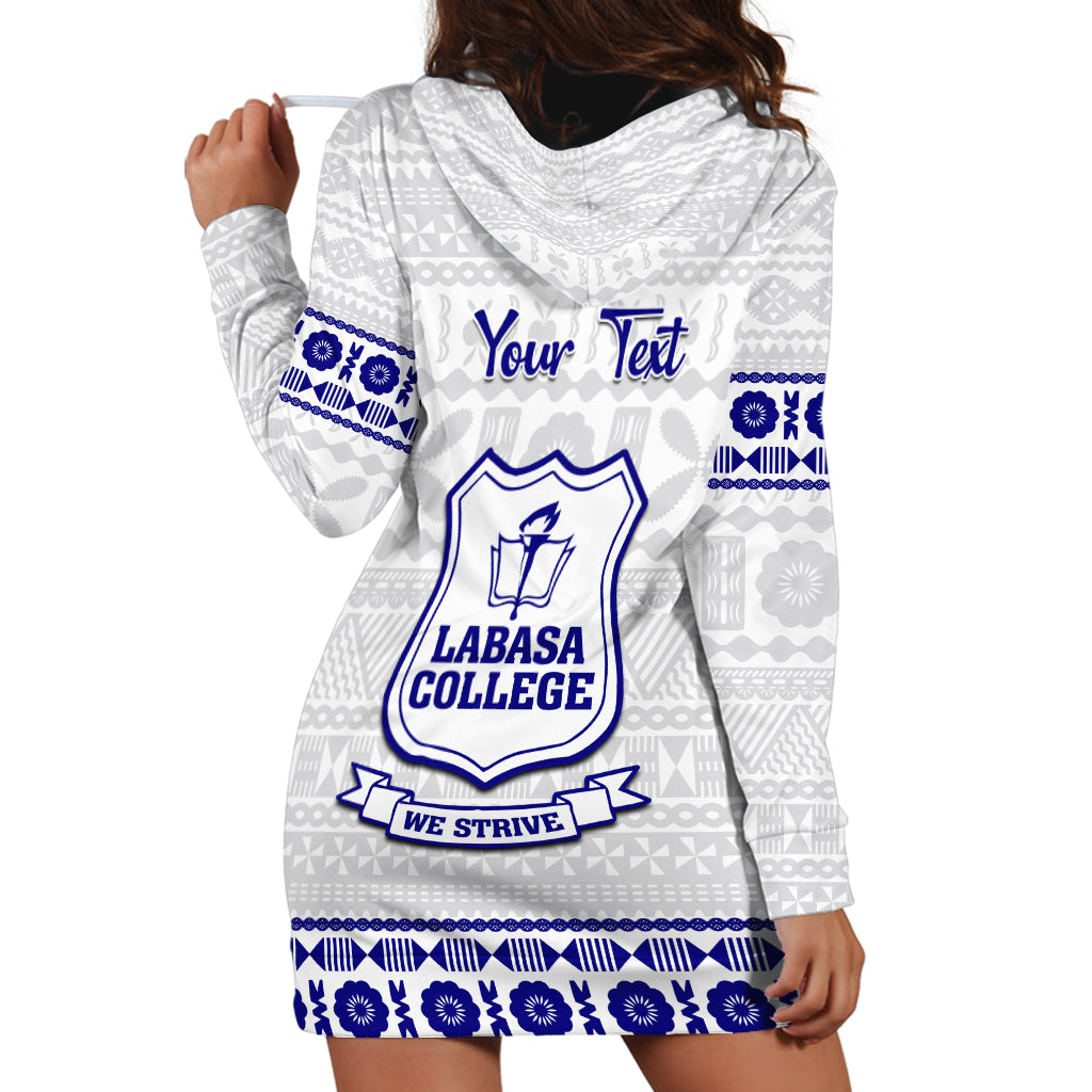 Personalised Fiji Labasa College Hoodie Dress Fijian Tapa Pattern - Wonder Print Shop