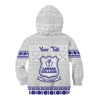 Personalised Fiji Labasa College Kid Hoodie Fijian Tapa Pattern - Wonder Print Shop