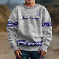 Personalised Fiji Labasa College Kid Ugly Christmas Sweater Fijian Tapa Pattern - Wonder Print Shop