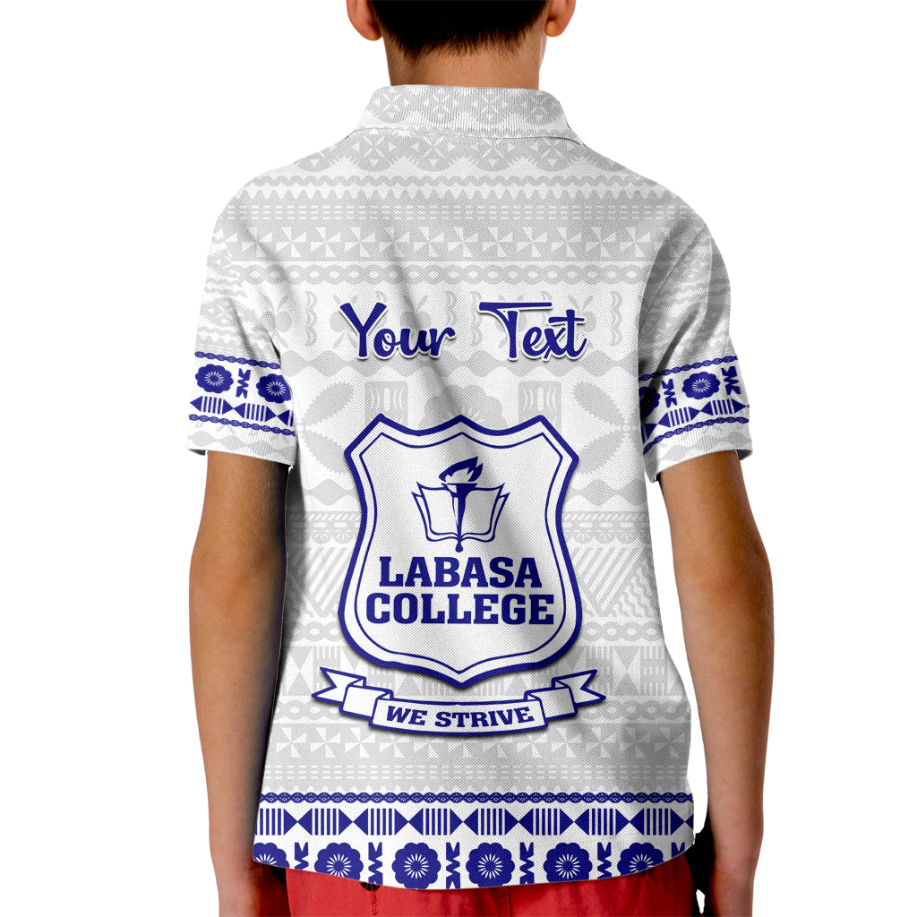 Personalised Fiji Labasa College Kid Polo Shirt Fijian Tapa Pattern - Wonder Print Shop