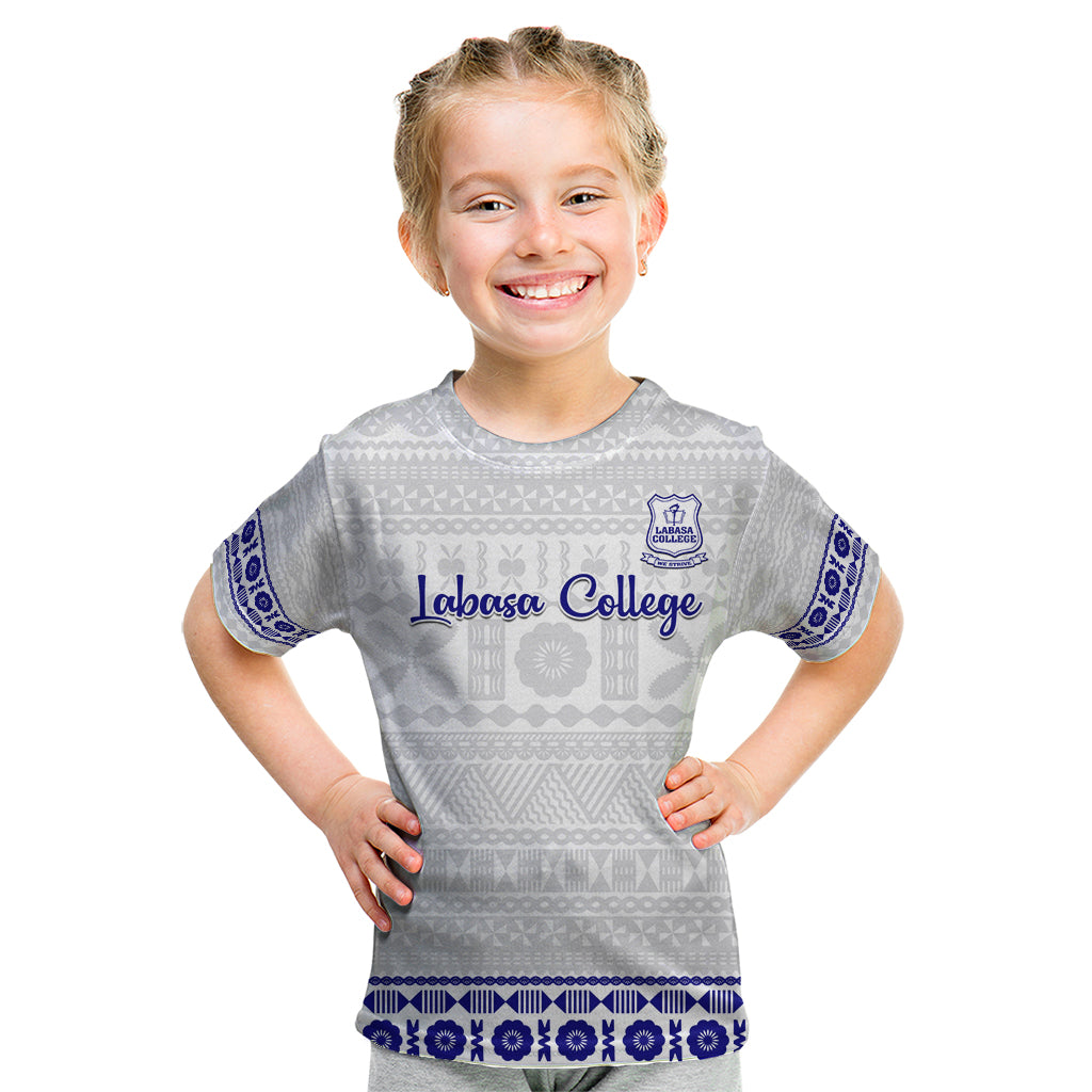 Personalised Fiji Labasa College Kid T Shirt Fijian Tapa Pattern - Wonder Print Shop