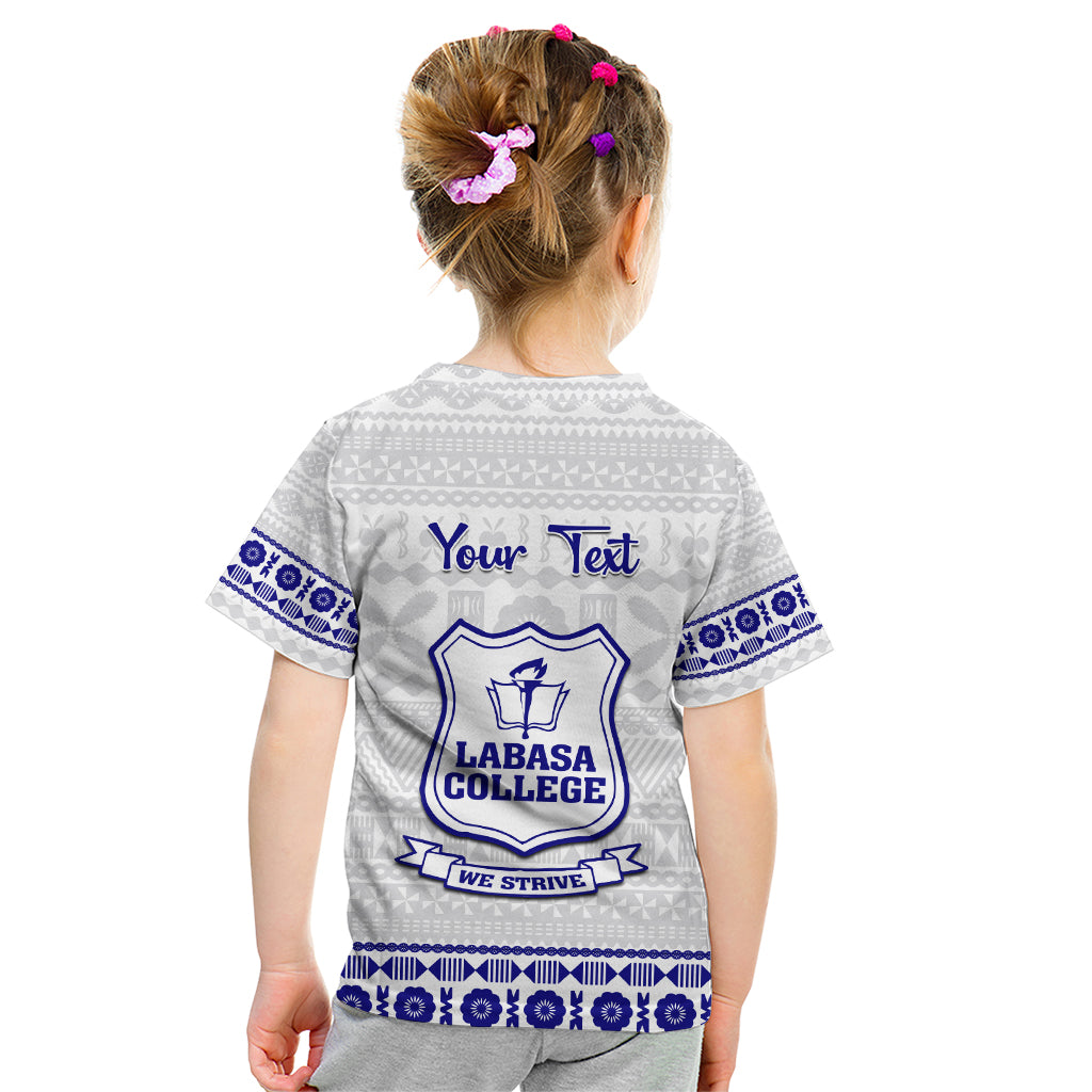 Personalised Fiji Labasa College Kid T Shirt Fijian Tapa Pattern - Wonder Print Shop