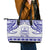 Personalised Fiji Labasa College Leather Tote Bag Fijian Tapa Pattern - Wonder Print Shop