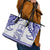 Personalised Fiji Labasa College Leather Tote Bag Fijian Tapa Pattern - Wonder Print Shop