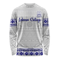 Personalised Fiji Labasa College Long Sleeve Shirt Fijian Tapa Pattern - Wonder Print Shop