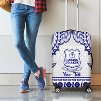 Personalised Fiji Labasa College Luggage Cover Fijian Tapa Pattern - Wonder Print Shop