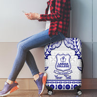 Personalised Fiji Labasa College Luggage Cover Fijian Tapa Pattern - Wonder Print Shop