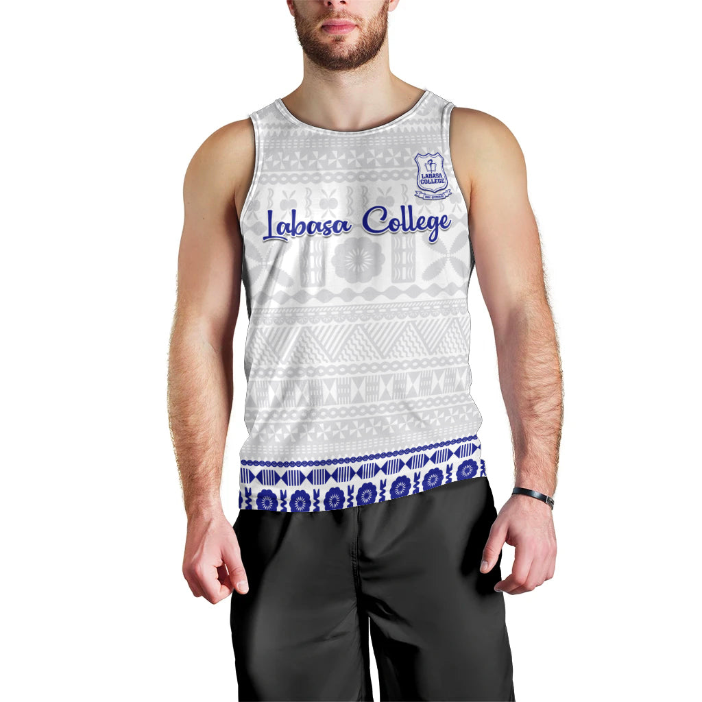 Personalised Fiji Labasa College Men Tank Top Fijian Tapa Pattern - Wonder Print Shop