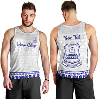 Personalised Fiji Labasa College Men Tank Top Fijian Tapa Pattern - Wonder Print Shop