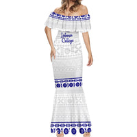 Personalised Fiji Labasa College Mermaid Dress Fijian Tapa Pattern - Wonder Print Shop