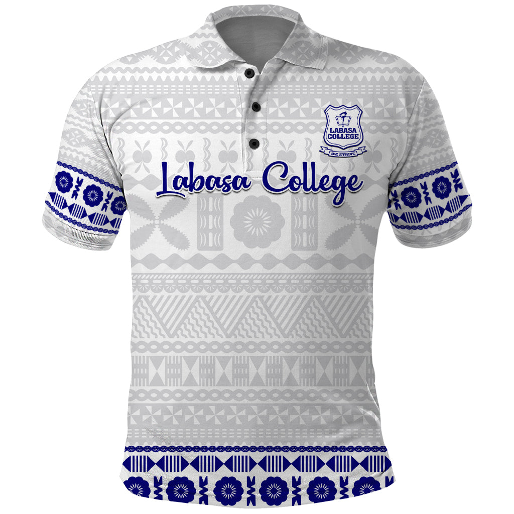 Personalised Fiji Labasa College Polo Shirt Fijian Tapa Pattern - Wonder Print Shop