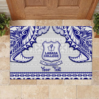 Personalised Fiji Labasa College Rubber Doormat Fijian Tapa Pattern - Wonder Print Shop