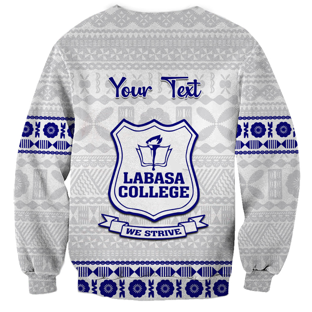 Personalised Fiji Labasa College Sweatshirt Fijian Tapa Pattern - Wonder Print Shop