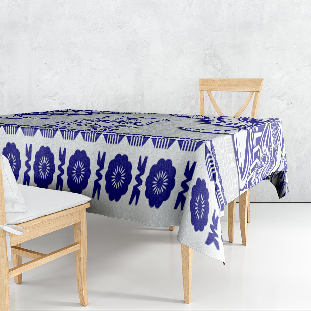 Personalised Fiji Labasa College Tablecloth Fijian Tapa Pattern - Wonder Print Shop