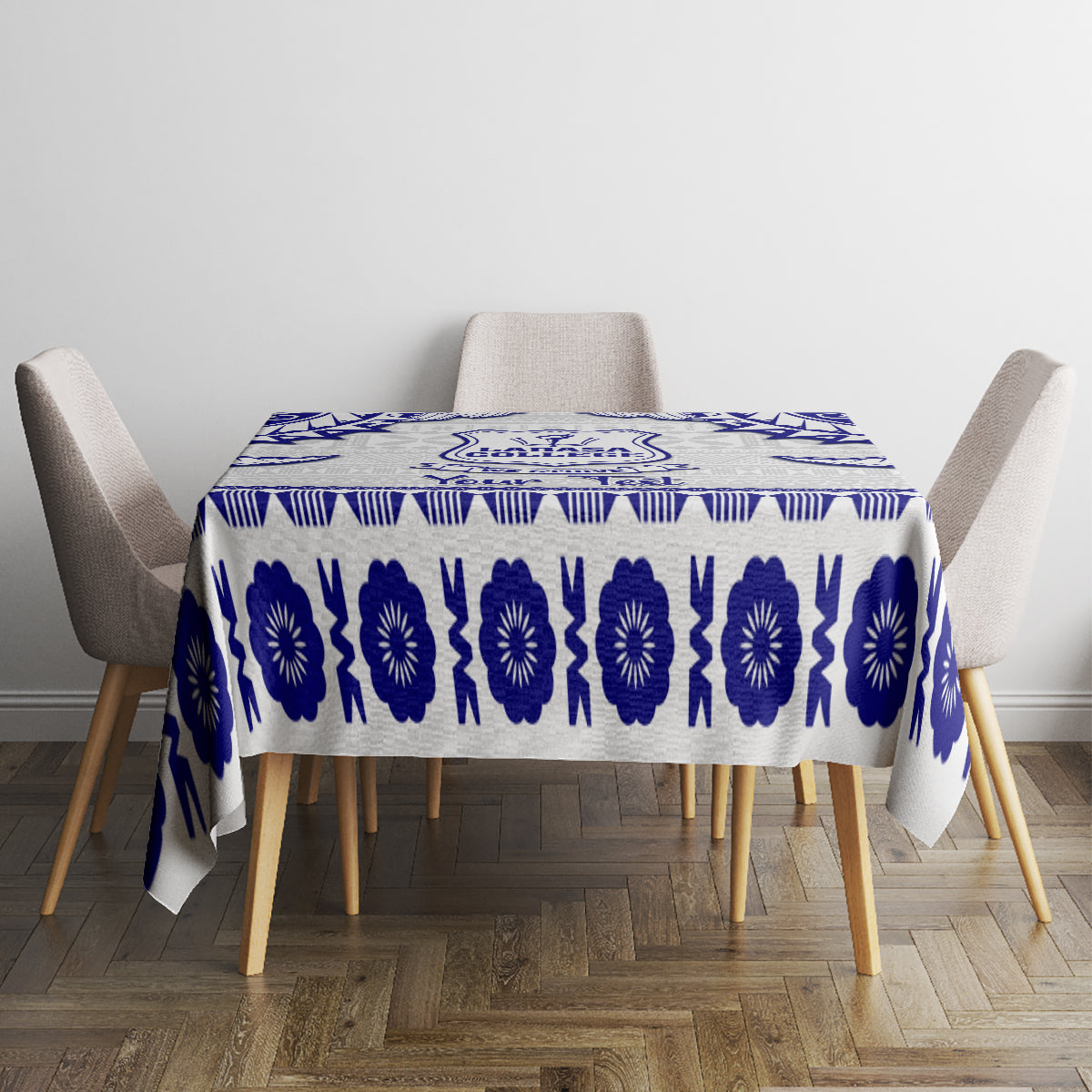 Personalised Fiji Labasa College Tablecloth Fijian Tapa Pattern - Wonder Print Shop