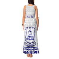 Personalised Fiji Labasa College Tank Maxi Dress Fijian Tapa Pattern - Wonder Print Shop