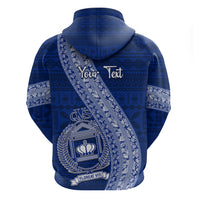 Personalised Fiji Queen Victoria School Hoodie Fijian Tapa Pattern - Wonder Print Shop
