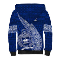 Personalised Fiji Queen Victoria School Sherpa Hoodie Fijian Tapa Pattern - Wonder Print Shop