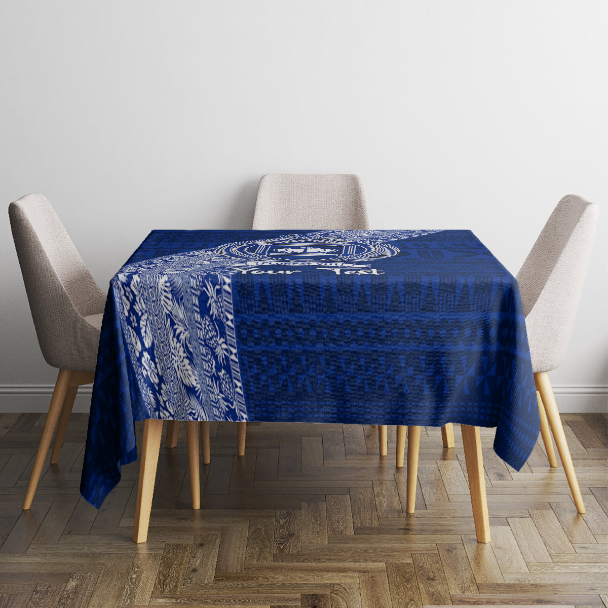 Personalised Fiji Queen Victoria School Tablecloth Fijian Tapa Pattern - Wonder Print Shop