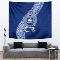 Personalised Fiji Queen Victoria School Tapestry Fijian Tapa Pattern - Wonder Print Shop
