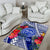 Personalised Samoana High School Area Rug American Samoa Schools Polynesian Tropical Flowers - Wonder Print Shop