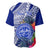 Personalised Samoana High School Baseball Jersey American Samoa Schools Polynesian Tropical Flowers - Wonder Print Shop