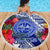 Personalised Samoana High School Beach Blanket American Samoa Schools Polynesian Tropical Flowers - Wonder Print Shop