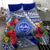 Personalised Samoana High School Bedding Set American Samoa Schools Polynesian Tropical Flowers - Wonder Print Shop