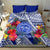Personalised Samoana High School Bedding Set American Samoa Schools Polynesian Tropical Flowers - Wonder Print Shop