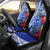 Personalised Samoana High School Car Seat Cover American Samoa Schools Polynesian Tropical Flowers - Wonder Print Shop