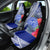 Personalised Samoana High School Car Seat Cover American Samoa Schools Polynesian Tropical Flowers - Wonder Print Shop