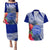 Personalised Samoana High School Couples Matching Puletasi Dress and Hawaiian Shirt American Samoa Schools Polynesian Tropical Flowers - Wonder Print Shop