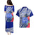 Personalised Samoana High School Couples Matching Puletasi Dress and Hawaiian Shirt American Samoa Schools Polynesian Tropical Flowers - Wonder Print Shop