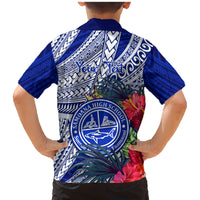 Personalised Samoana High School Family Matching Mermaid Dress and Hawaiian Shirt American Samoa Schools Polynesian Tropical Flowers - Wonder Print Shop