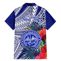 Personalised Samoana High School Family Matching Mermaid Dress and Hawaiian Shirt American Samoa Schools Polynesian Tropical Flowers - Wonder Print Shop