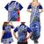 Personalised Samoana High School Family Matching Summer Maxi Dress and Hawaiian Shirt American Samoa Schools Polynesian Tropical Flowers - Wonder Print Shop