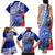 Personalised Samoana High School Family Matching Tank Maxi Dress and Hawaiian Shirt American Samoa Schools Polynesian Tropical Flowers - Wonder Print Shop