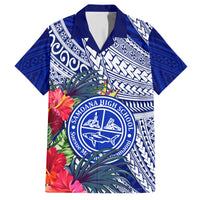 Personalised Samoana High School Hawaiian Shirt American Samoa Schools Polynesian Tropical Flowers - Wonder Print Shop