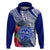 Personalised Samoana High School Hoodie American Samoa Schools Polynesian Tropical Flowers - Wonder Print Shop
