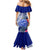 Personalised Samoana High School Mermaid Dress American Samoa Schools Polynesian Tropical Flowers - Wonder Print Shop