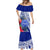 Personalised Samoana High School Mermaid Dress American Samoa Schools Polynesian Tropical Flowers - Wonder Print Shop