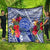 Personalised Samoana High School Quilt American Samoa Schools Polynesian Tropical Flowers - Wonder Print Shop