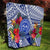 Personalised Samoana High School Quilt American Samoa Schools Polynesian Tropical Flowers - Wonder Print Shop