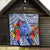 Personalised Samoana High School Quilt American Samoa Schools Polynesian Tropical Flowers - Wonder Print Shop